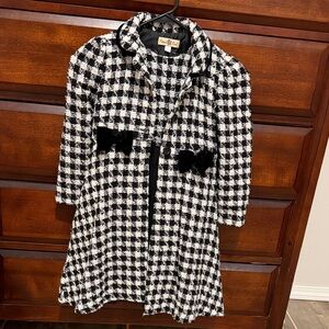 Girls’ Tweed Dress with Matching coat